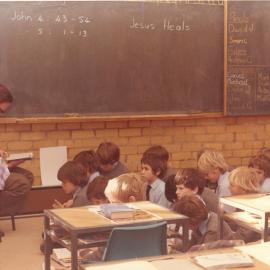Junior School classroom, 1975