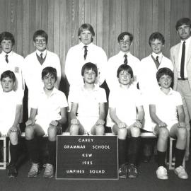 Umpires squad, 1985