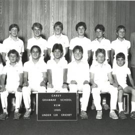 Under 12B cricket team, 1985