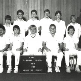Under 13C cricket, 1985