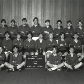 Under 13B football team, 1985