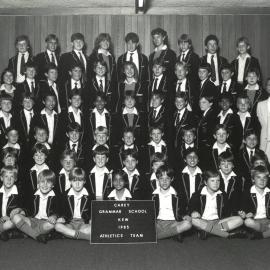 Junior School athletics team, 1985