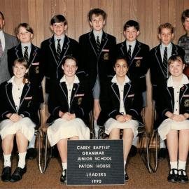 Junior School Paton House leaders 1990