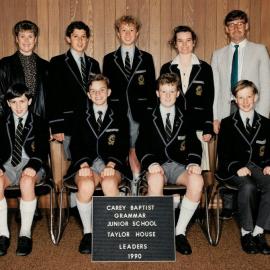 Junior School Taylor House leaders 1990