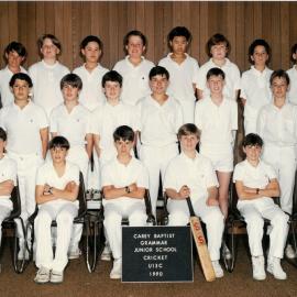 Junior School Under 13C cricket  team, 1990