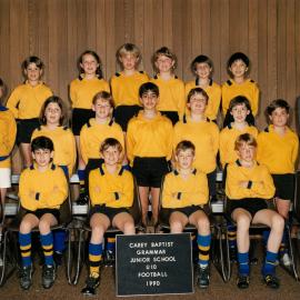 Junior School Under 10 football team, 1990
