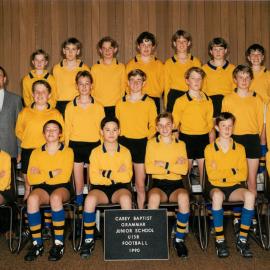 Junior School U13B football team, 1990