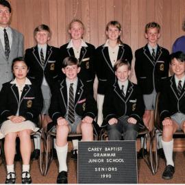 Junior School seniors, 1990