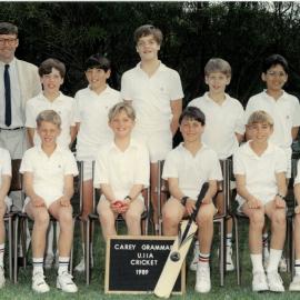 Under 11A cricket team, 1989