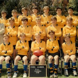 Under 13B Footbal team, 1989