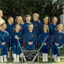 Year 4 and 5 minkey hockey team, 1989