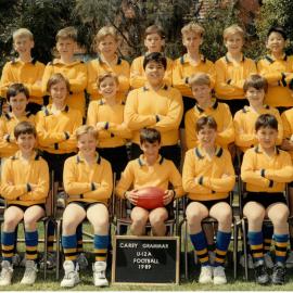 Under 12A Football team, 1989