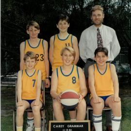 Under 13 B1 basketball team 1989
