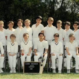 Under 13C cricket team, 1989