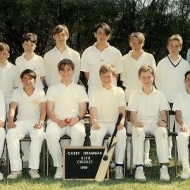 Under 13B cricket team, 1989