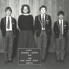 Four Years' Choir Service, 1985