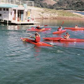 Kayaking on Lake Eildon, 1976