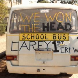Head of the River school bus, 1985