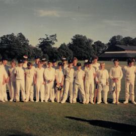 Junior School cricket tour to England and Scotland, 1987