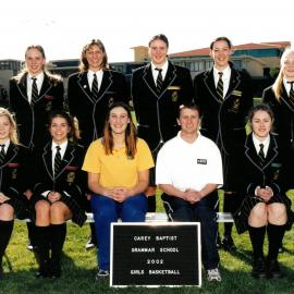 Girls' basketball first team, 2002