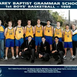 First boys' Basketball team, 1999