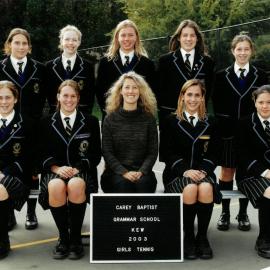 Girls tennis, 2003