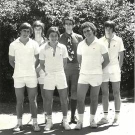 Boys' tennis team, 1977