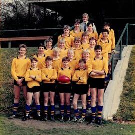 Junior School First XVIII Football team, 1986