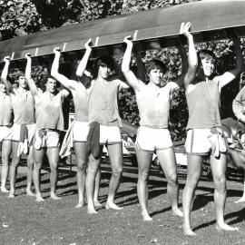 First VIII rowing team, 1980
