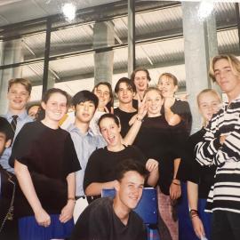 Tranter House students at House swimming carnival, 1995