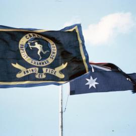 The school flag and Australian flag, 1965