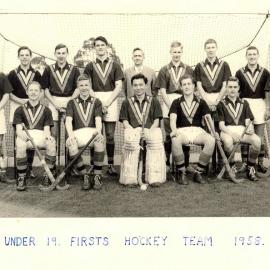 Under 19 Firsts Hockey team, 1958
