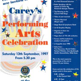 Carey's performing arts celebration, 1997
