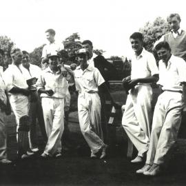 Group of cricket players, 1952