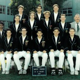 Boys' first XI cricket team, 1994