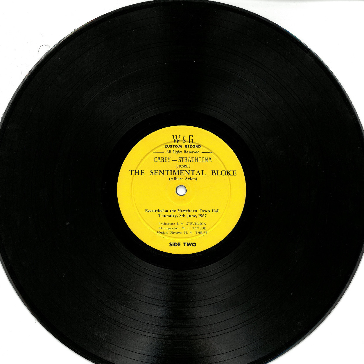 The sentimental bloke cast recording, 1967