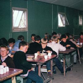 A meal at the 6th form camp, 1965