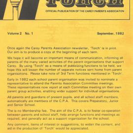 Torch (Vol. 2, no. 1 September 1982)