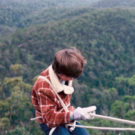 Abseiling at Buxton, 1978