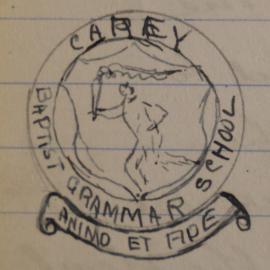 Sketch for school crest, 1922
