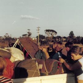 9C camp arrival at Hattah, 1978