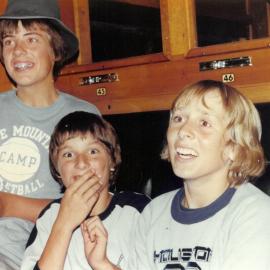 Aboard 'The Vinelander' train on 9C camp, 1978