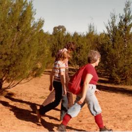 First walk to saltpans at Hattah camp, 1979