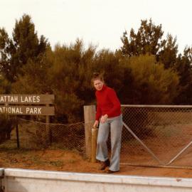 Elspeth Topping at Hattah camp, 1979