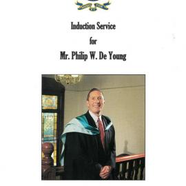 Induction service for Mr. Philip W. De Young programme, 2002