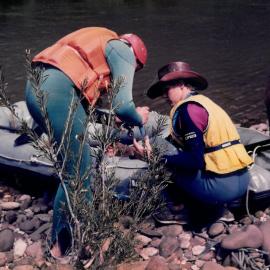 Macalister River rafting, 1987
