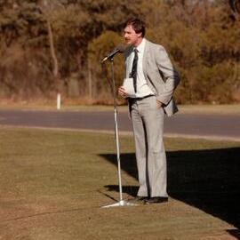 Opening of Graham Yallop Scoreboard at Bulleen, 1984