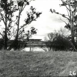 View of Gadsden Pavilion from the southern side of Koonung Koonung Creek, circa 1962
