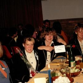Celebrating boys Head of the River win, 1985