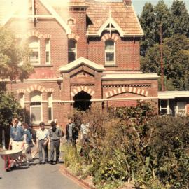 Hickman House students volunteering at Ellerslie House, 1987